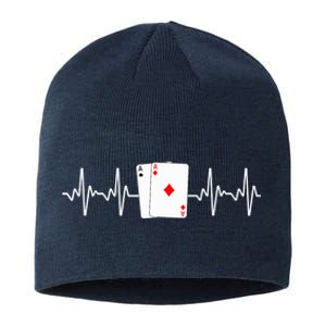 Funny Poker Lover Design Gamblers Poker Player Sustainable Beanie