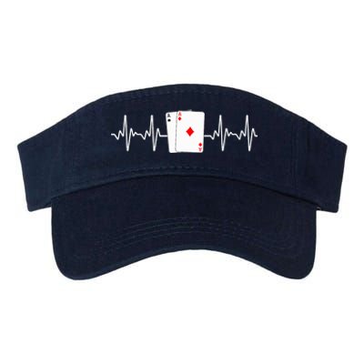 Funny Poker Lover Design Gamblers Poker Player Valucap Bio-Washed Visor