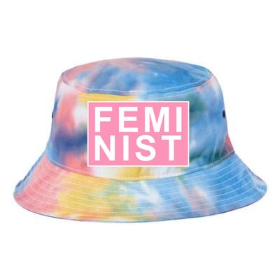 Feminist Pink Logo Tie Dye Newport Bucket Hat