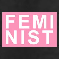 Feminist Pink Logo 7 Panel Mesh Trucker Snapback Hat