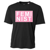 Feminist Pink Logo Cooling Performance Crew T-Shirt