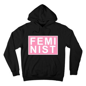 Feminist Pink Logo Hoodie