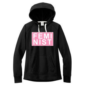 Feminist Pink Logo Women's Fleece Hoodie