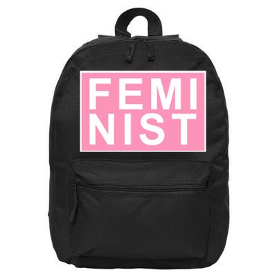 Feminist Pink Logo 16 in Basic Backpack