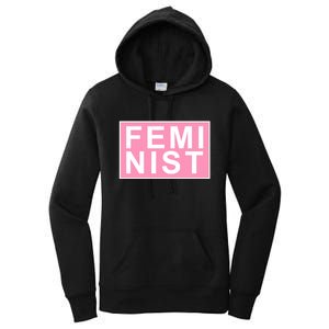 Feminist Pink Logo Women's Pullover Hoodie