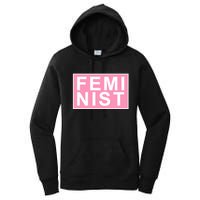 Feminist Pink Logo Women's Pullover Hoodie