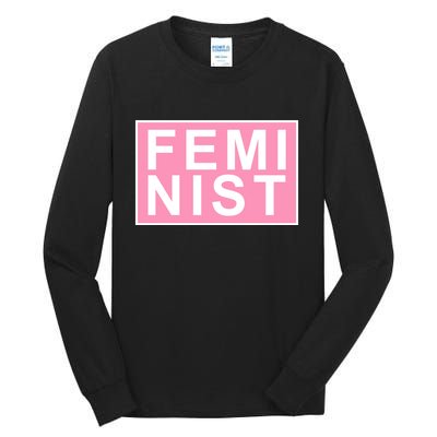 Feminist Pink Logo Tall Long Sleeve T-Shirt