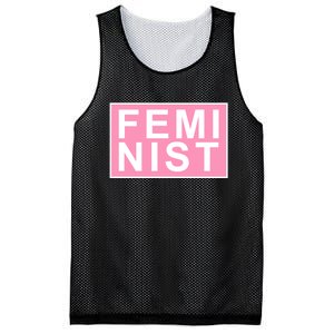 Feminist Pink Logo Mesh Reversible Basketball Jersey Tank