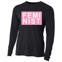 Feminist Pink Logo Cooling Performance Long Sleeve Crew