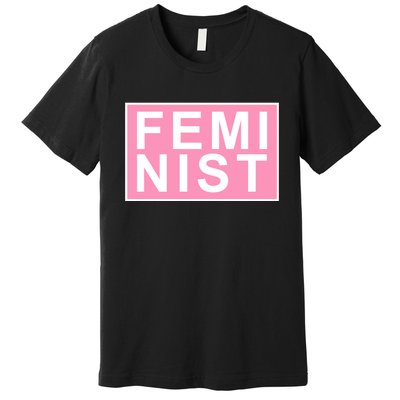 Feminist Pink Logo Premium T-Shirt