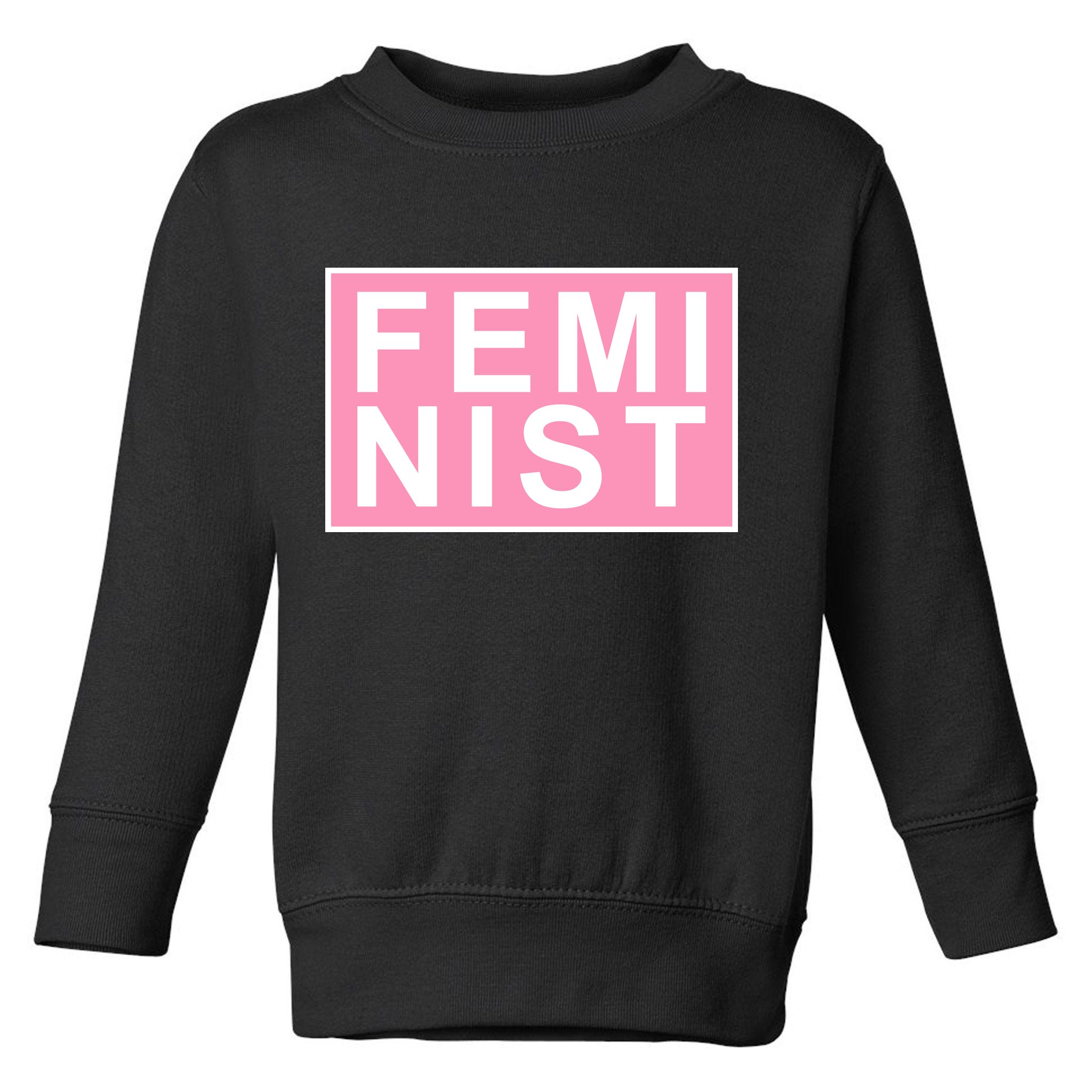 Feminist Pink Logo Toddler Sweatshirt
