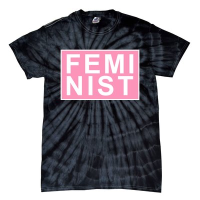 Feminist Pink Logo Tie-Dye T-Shirt