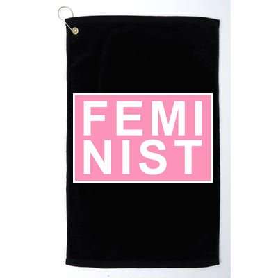 Feminist Pink Logo Golf Towel