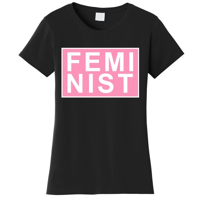 Feminist Pink Logo Women's T-Shirt