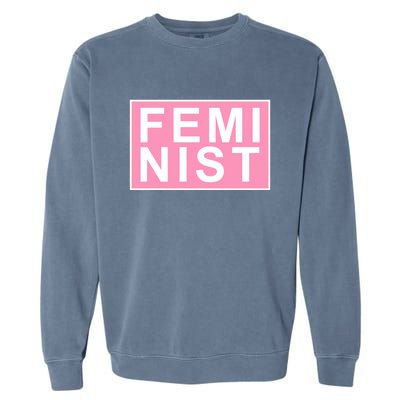 Feminist Pink Logo Garment-Dyed Sweatshirt