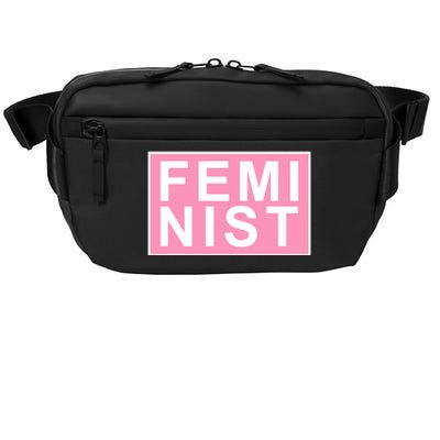 Feminist Pink Logo Crossbody Pack