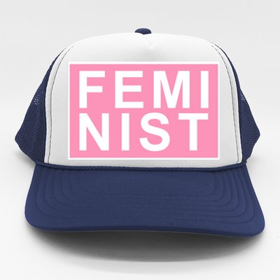 Feminist Pink Logo Trucker Hat