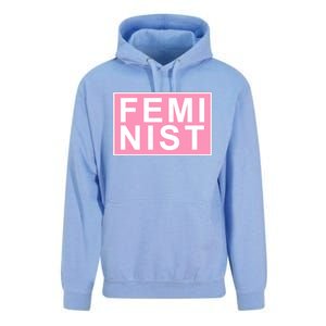 Feminist Pink Logo Unisex Surf Hoodie