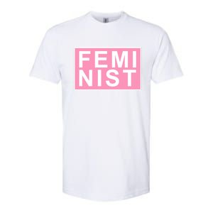 Feminist Pink Logo Softstyle CVC T-Shirt