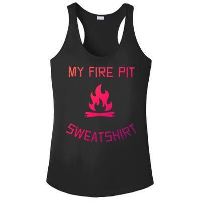 Fire Pit Lake Life Campfire Bonfire Camping Gift Ladies PosiCharge Competitor Racerback Tank