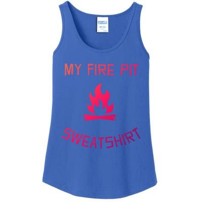 Fire Pit Lake Life Campfire Bonfire Camping Gift Ladies Essential Tank