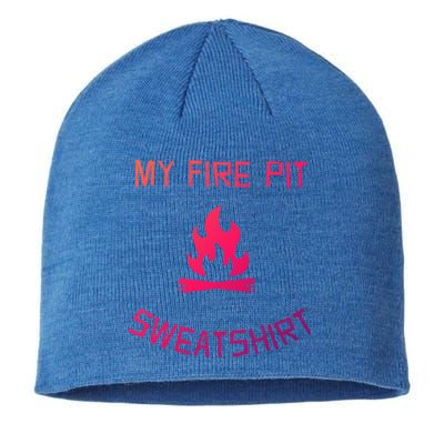 Fire Pit Lake Life Campfire Bonfire Camping Gift Sustainable Beanie