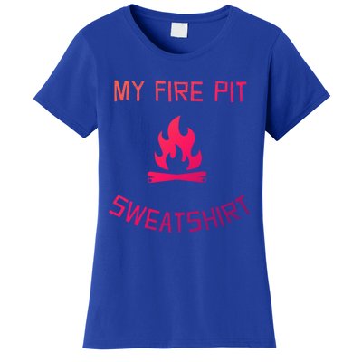 Fire Pit Lake Life Campfire Bonfire Camping Gift Women's T-Shirt