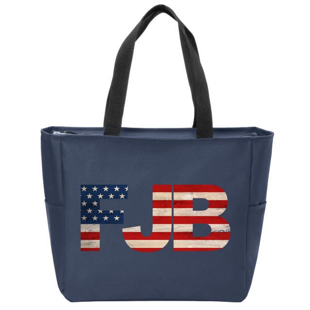 FJB Pocket Logo F*ck Joe Biden Zip Tote Bag