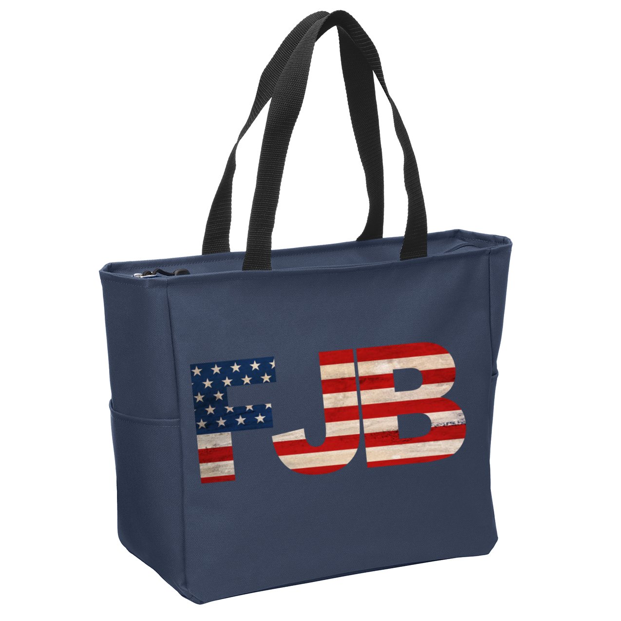 FJB Pocket Logo F*ck Joe Biden Zip Tote Bag