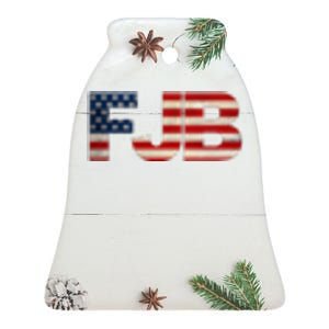 FJB Pocket Logo F*ck Joe Biden Ceramic Bell Ornament