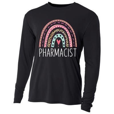 Future Pharmacist Leopard Rainbow Pharmacy Week Appreciation Cooling Performance Long Sleeve Crew