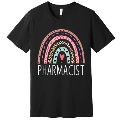 Future Pharmacist Leopard Rainbow Pharmacy Week Appreciation Premium T-Shirt