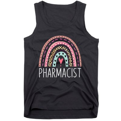 Future Pharmacist Leopard Rainbow Pharmacy Week Appreciation Tank Top