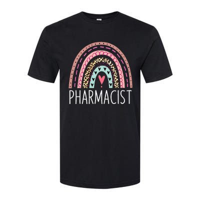 Future Pharmacist Leopard Rainbow Pharmacy Week Appreciation Softstyle CVC T-Shirt