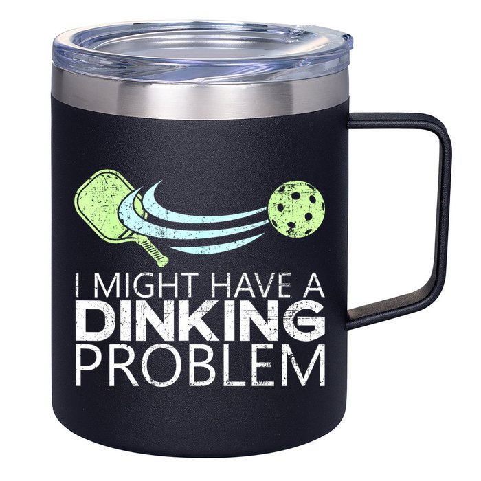 Funny Pickleball Lover Pickleball Player Pickleball 12oz Stainless Steel Coffee Mug
