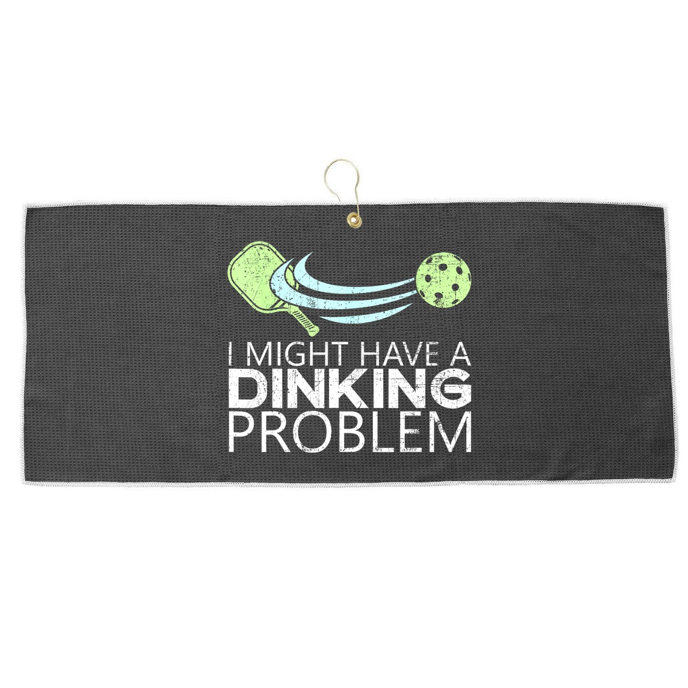Funny Pickleball Lover Pickleball Player Pickleball Large Microfiber Waffle Golf Towel