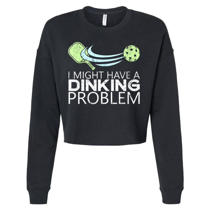 Funny Pickleball Lover Pickleball Player Pickleball Cropped Pullover Crew