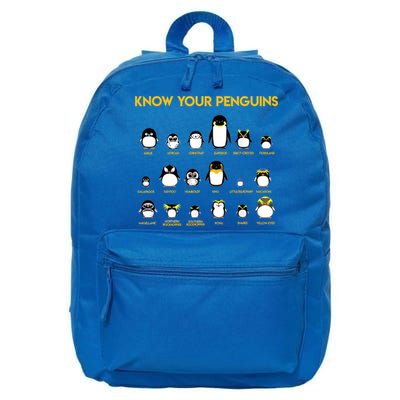 Funny Penguin Lover Penguin Species Know  16 in Basic Backpack