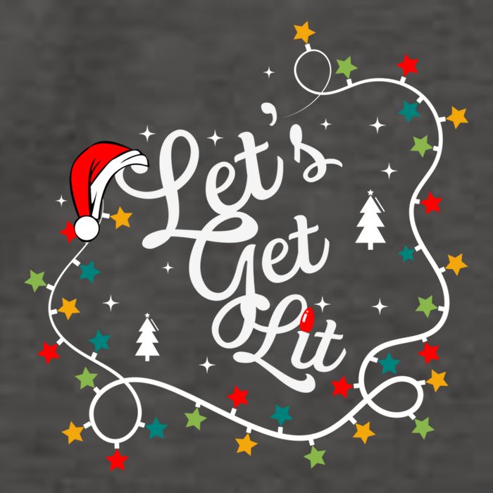Funny Pajamas Let's Get Lit Christmas Tree Costume Xmas Gift Vector Backpack