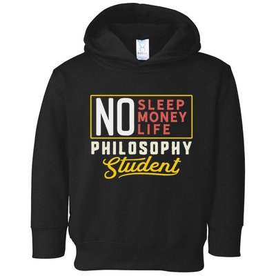 Funny Philosophy Major Studen Graduation Gift College Toddler Hoodie