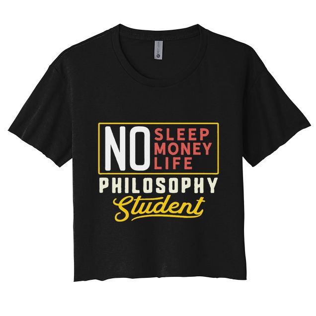 Funny Philosophy Major Studen Graduation Gift College Women's Crop Top Tee