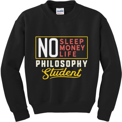 Funny Philosophy Major Studen Graduation Gift College Kids Sweatshirt