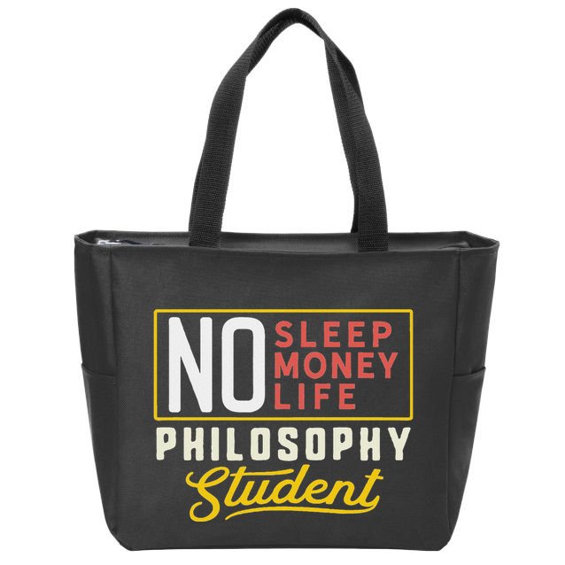 Funny Philosophy Major Studen Graduation Gift College Zip Tote Bag
