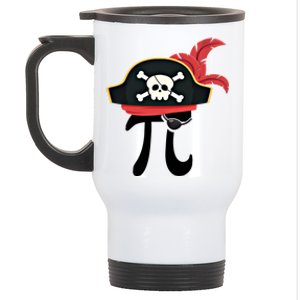 Funny Pirate Math Teacher Geek Pirate Lover Happy Pi Day Gift Stainless Steel Travel Mug