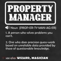 Funny Property Manager Definition Real Estate Management Cool Comfort Performance Bucket Hat