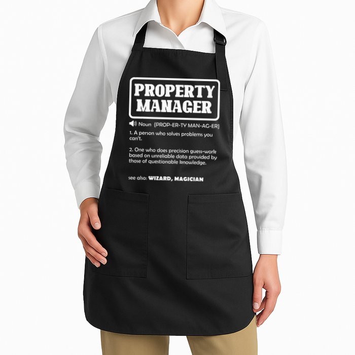 Funny Property Manager Definition Real Estate Management Apron
