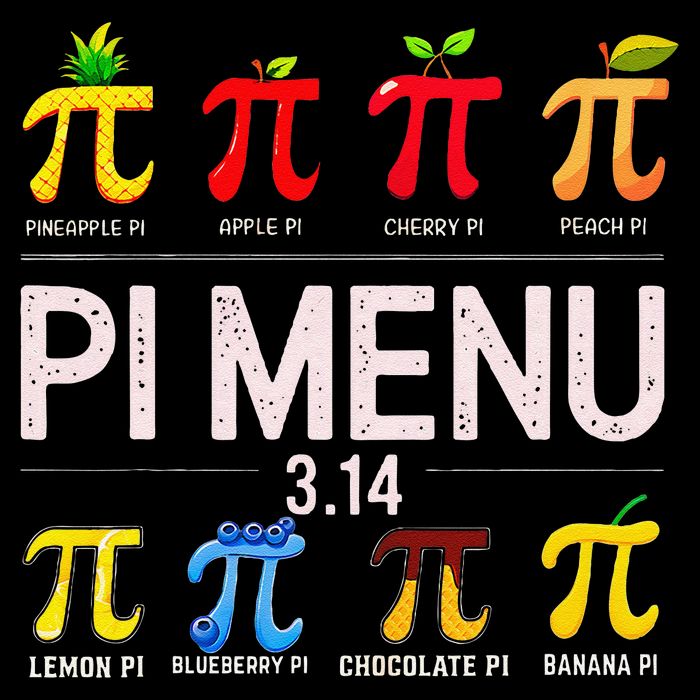 Funny Pi Menu Pi Day 3 7-Panel Snapback Hat