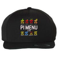 Funny Pi Menu Pi Day 3 Wool Snapback Cap