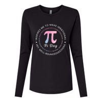 Funny Pi Math Science Teacher 3.14 Funny Pi Day Lovers Womens Cotton Relaxed Long Sleeve T-Shirt