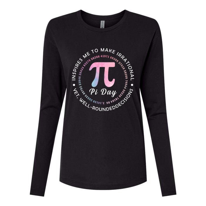 Funny Pi Math Science Teacher 3.14 Funny Pi Day Lovers Womens Cotton Relaxed Long Sleeve T-Shirt